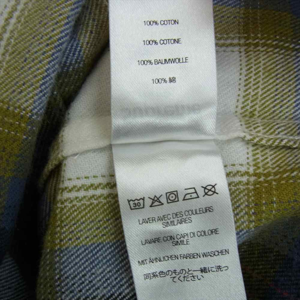 Supreme シュプリーム 22SS Brushed Plaid Flannel Shirt ブラッシュド プレイド フランネル チェック 長袖 シャツ マルチカラー系 L【美品】【中古】