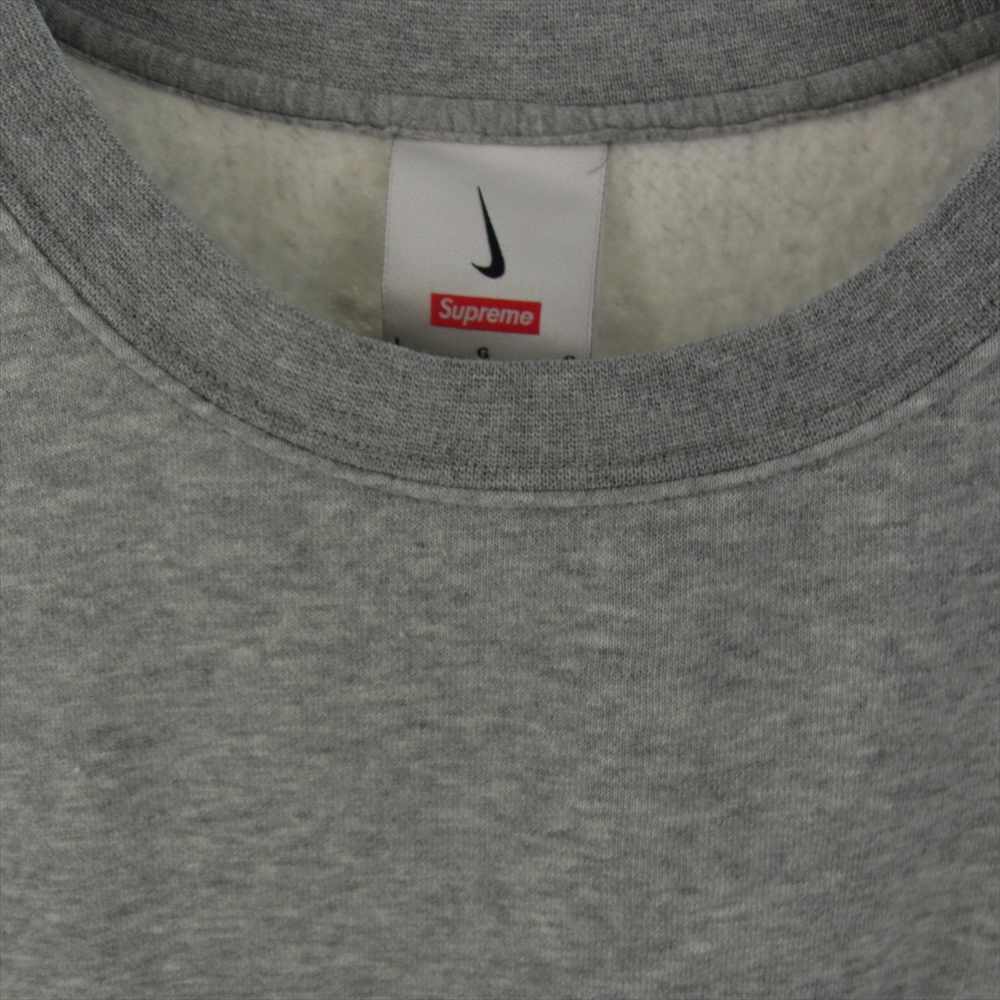 Supreme シュプリーム 22SS × Nike Arc Crewneck ナイキ アーチ クルーネック スウェット グレー系  L【新古品】【未使用】【中古】