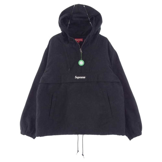 Supreme シュプリーム 21SS Floral Tapestry Anorak フローラル タペストリー ハーフ ジップ アノラック パーカー ジャケット ブラック系 M【美品】【中古】