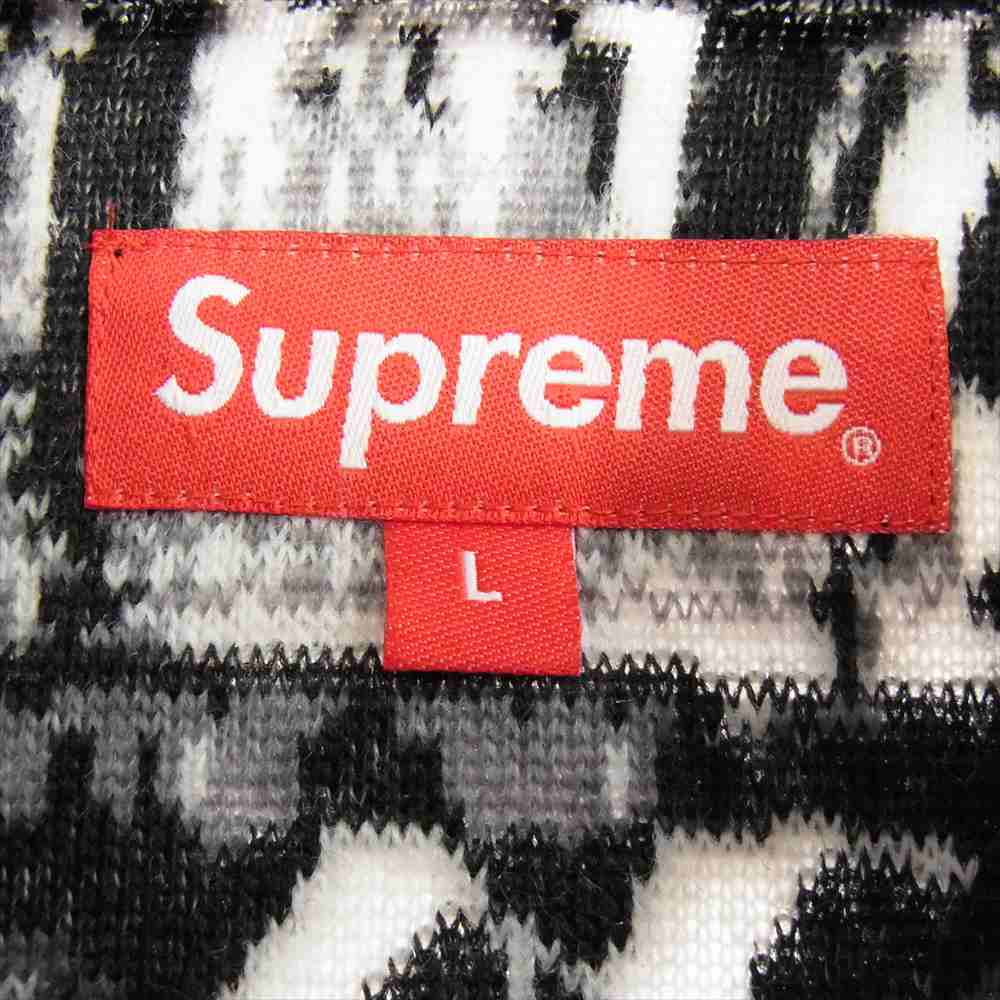 Supreme シュプリーム 21SS Saint Michael Fleece Jacket セント マイケル フリース ジャケット ブラック系 ホワイト系 グレー系 L【美品】【中古】