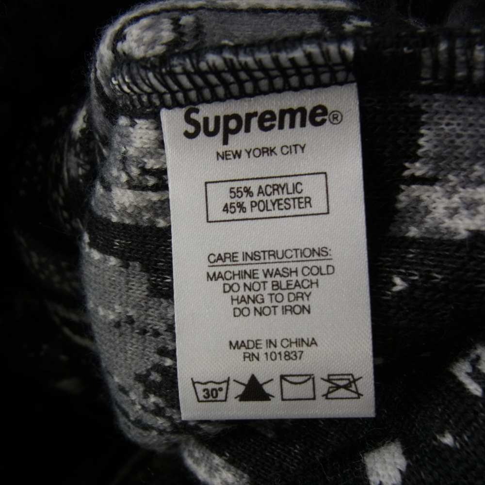Supreme シュプリーム 21SS Saint Michael Fleece Jacket セント マイケル フリース ジャケット ブラック系 ホワイト系 グレー系 L【美品】【中古】