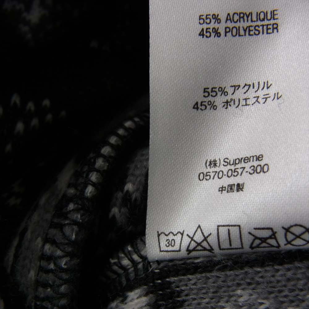 Supreme シュプリーム 21SS Saint Michael Fleece Jacket セント マイケル フリース ジャケット ブラック系 ホワイト系 グレー系 L【美品】【中古】