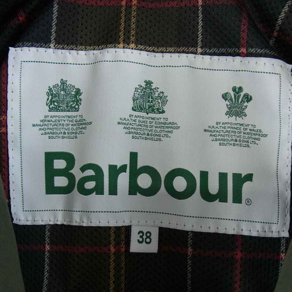 Barbour バブアー 4302483 国内正規品 OS PEACHED BEDALE CASUAL オーバーサイズ ピーチド ビデイル カジュアル ジャケット モスグリーン系 38【中古】