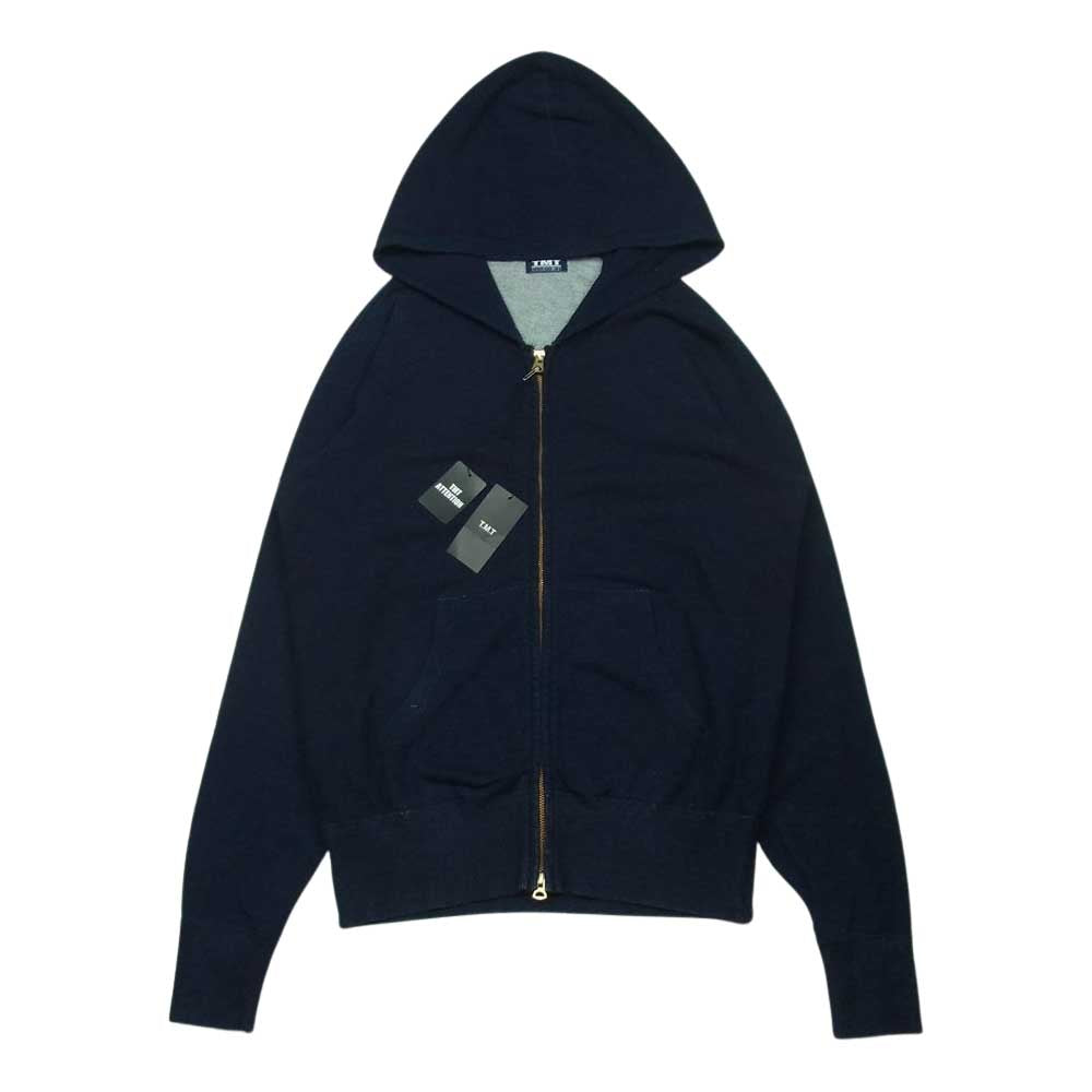 TMT ティーエムティー TSW-S1708 INDIGO インディゴ フルジップ スウェット パーカー ダークネイビー系 L【中古】