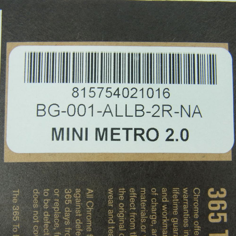 クローム MINI METRO MESSENGER BAG ミニメトロ メッセンジャー バッグ アメリカ製 ブラック系【中古】