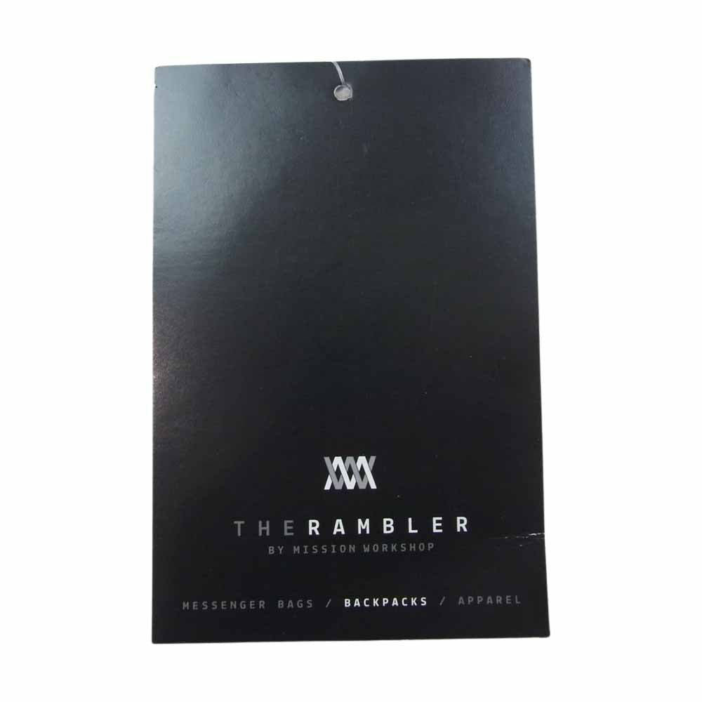 ミッションワークショップ RAMBLER ランブラー バックパック リュックサック ブラック系【中古】