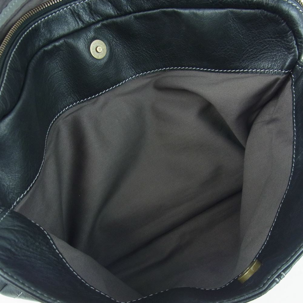 土屋鞄製造所 ツチヤカバン PLOTA プロータ 2way ショルダー バッグ レザー ブラック系【中古】