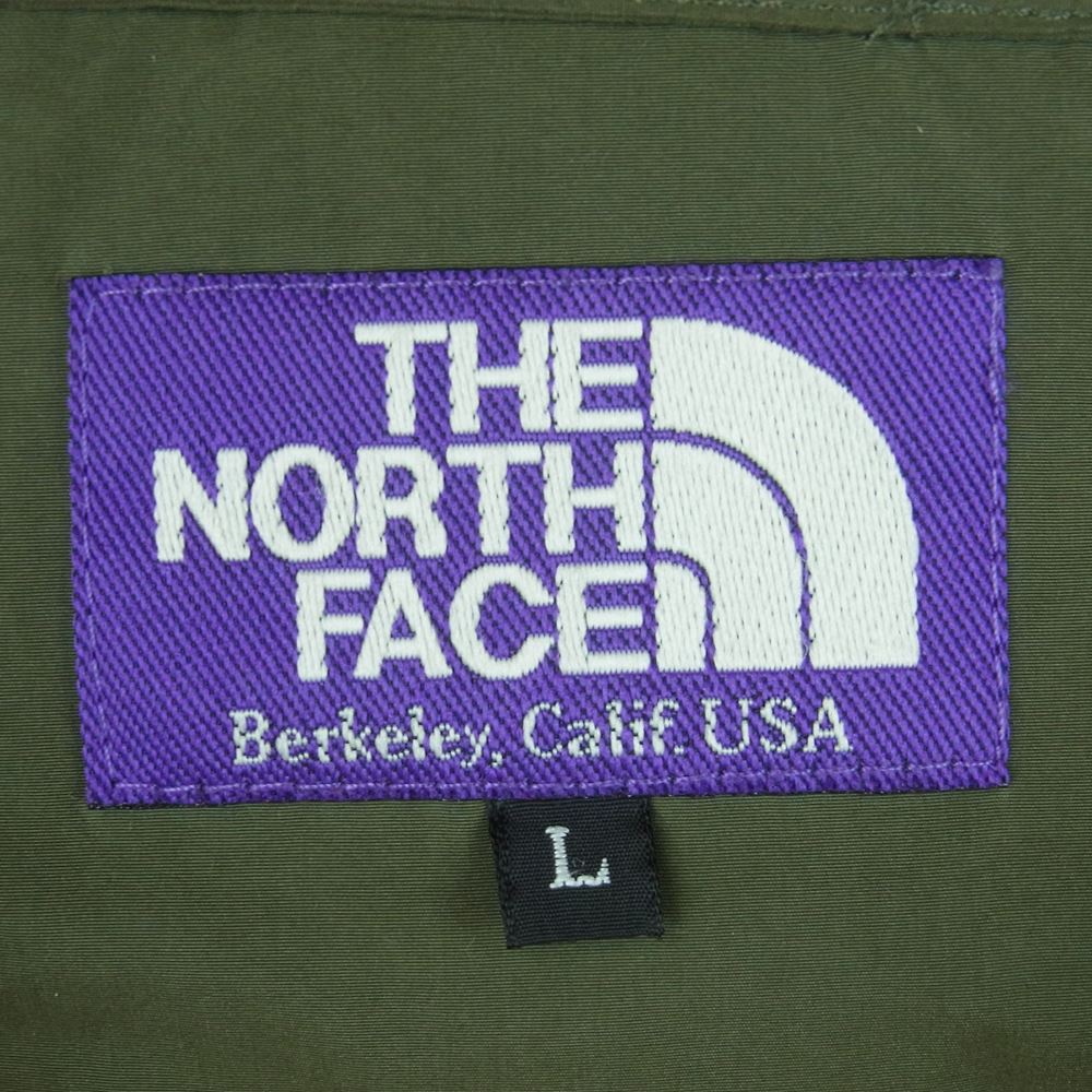 THE NORTH FACE ノースフェイス ND2664N PURPLE LABEL MOUNTAIN FIELD DOWN JACKET パープルレーベル マウンテン フィールド ダウン ボンバー ジャケット ブルゾン カーキ系 L【中古】
