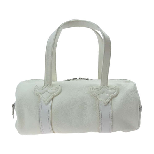 CHROME HEARTS クロムハーツ（原本無） DUFFLE TINY タイニーダッフル ダガージップ レザーバッグ ホワイト系【中古】