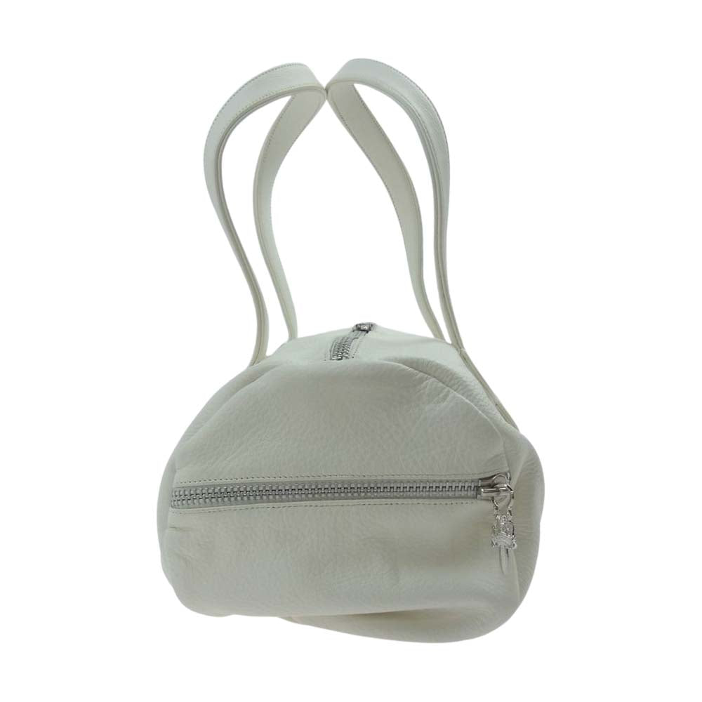 CHROME HEARTS クロムハーツ（原本無） DUFFLE TINY タイニーダッフル ダガージップ レザーバッグ ホワイト系【中古】