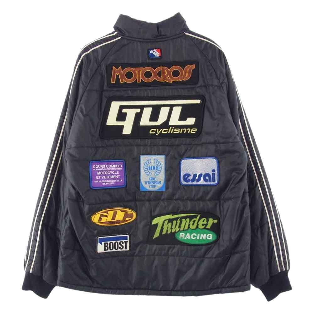 GDC ジーディーシー motor cycle モーター サイクル レーシング 中綿 ナイロン ジャケット 初期モデル ジャケット ブラック系 M【中古】