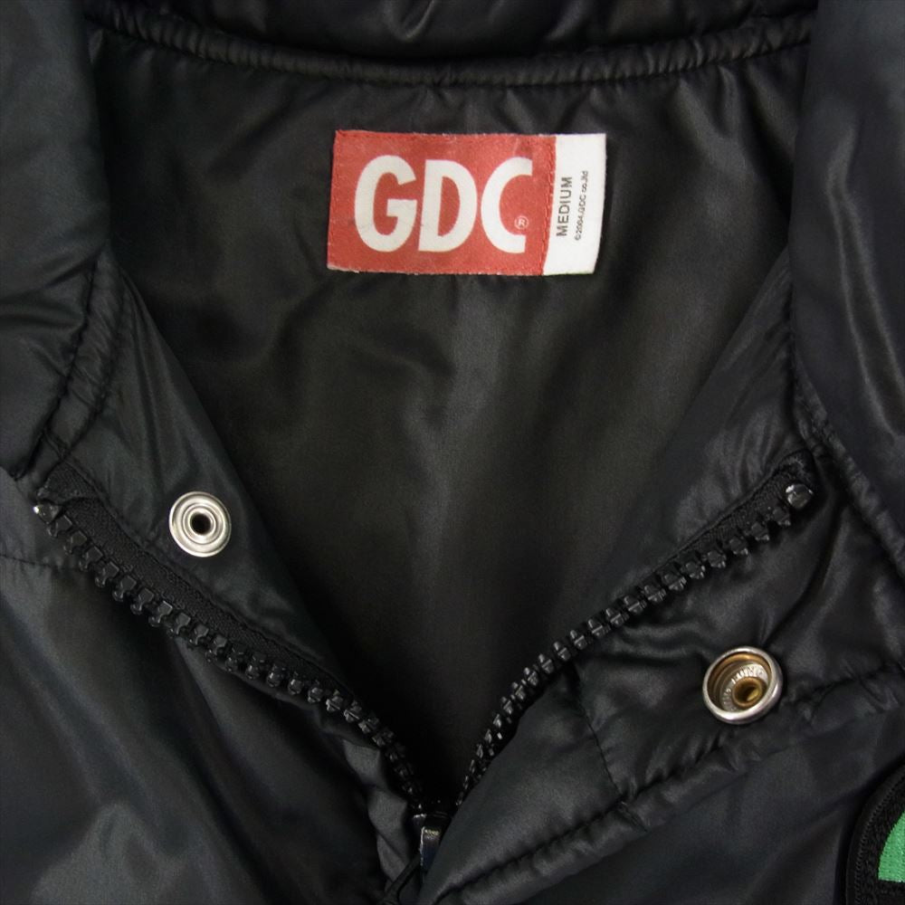 GDC ジーディーシー motor cycle モーター サイクル レーシング 中綿 ナイロン ジャケット 初期モデル ジャケット ブラック系 M【中古】