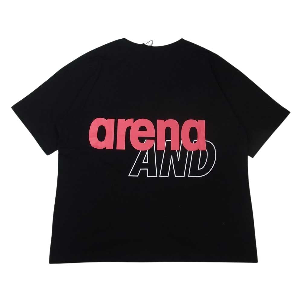 WIND AND SEA ウィンダンシー WDSARNA-03 × ARENA アリーナ ARENA AND SEA T-SHIRTS アリーナ アンド シー 半袖 Tシャツ ブラック系 M【中古】