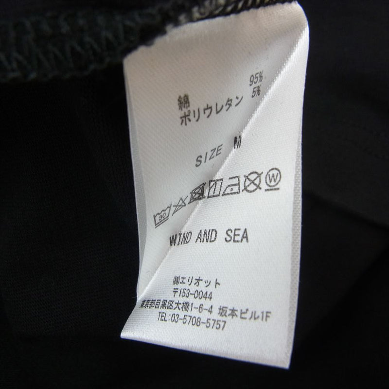 ARENA × WIND AND SEA ポケットTシャツ 黒M