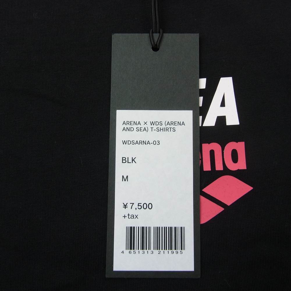 WIND AND SEA ウィンダンシー WDSARNA-03 × ARENA アリーナ ARENA AND SEA T-SHIRTS アリーナ アンド シー 半袖 Tシャツ ブラック系 M【中古】