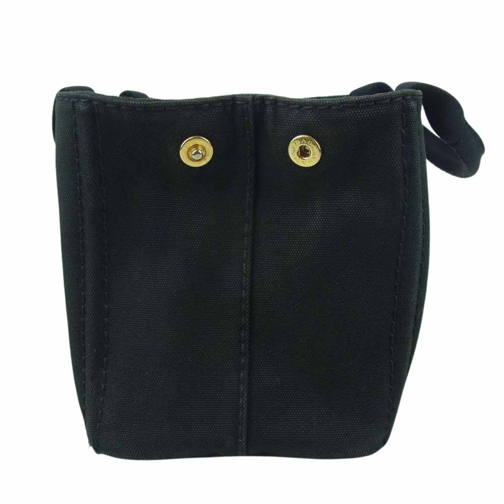 PRADA プラダ B2439G カナパ トート ハンド バッグ イタリア製 ブラック系 ダークグレーに近い黒【中古】