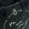 PRADA プラダ B2439G カナパ トート ハンド バッグ イタリア製 ブラック系 ダークグレーに近い黒【中古】