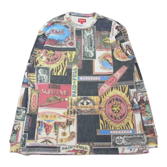 Supreme シュプリーム 22AW Republica Thermal リパブリカ サーマル カットソー 長袖 マルチカラー系 L【極上美品】【中古】