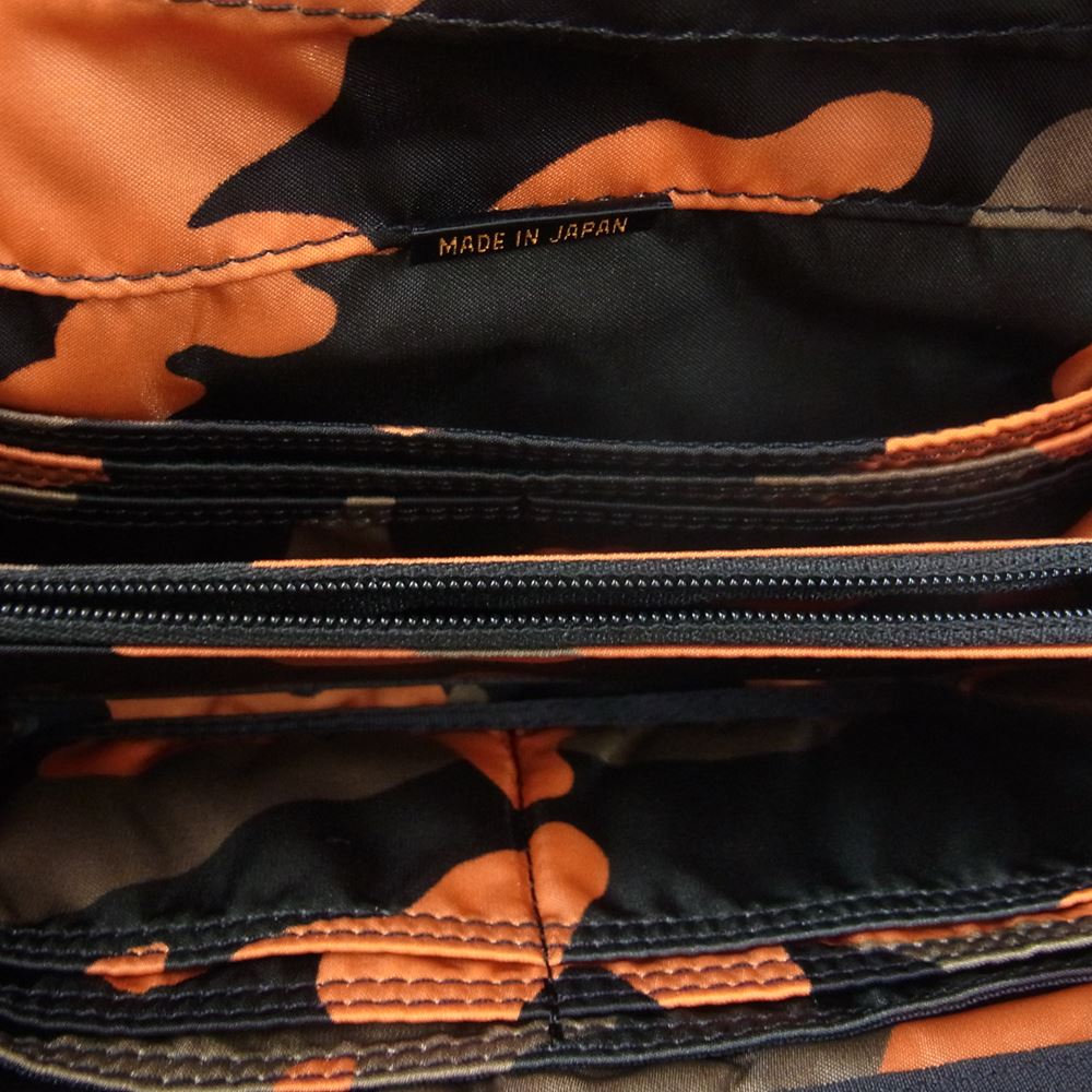 PORTER ポーター 384-17809 PS CAMO LONG WALLET カモフラ ロングウォレット オレンジ系 ブラック系 カーキ系【美品】【中古】