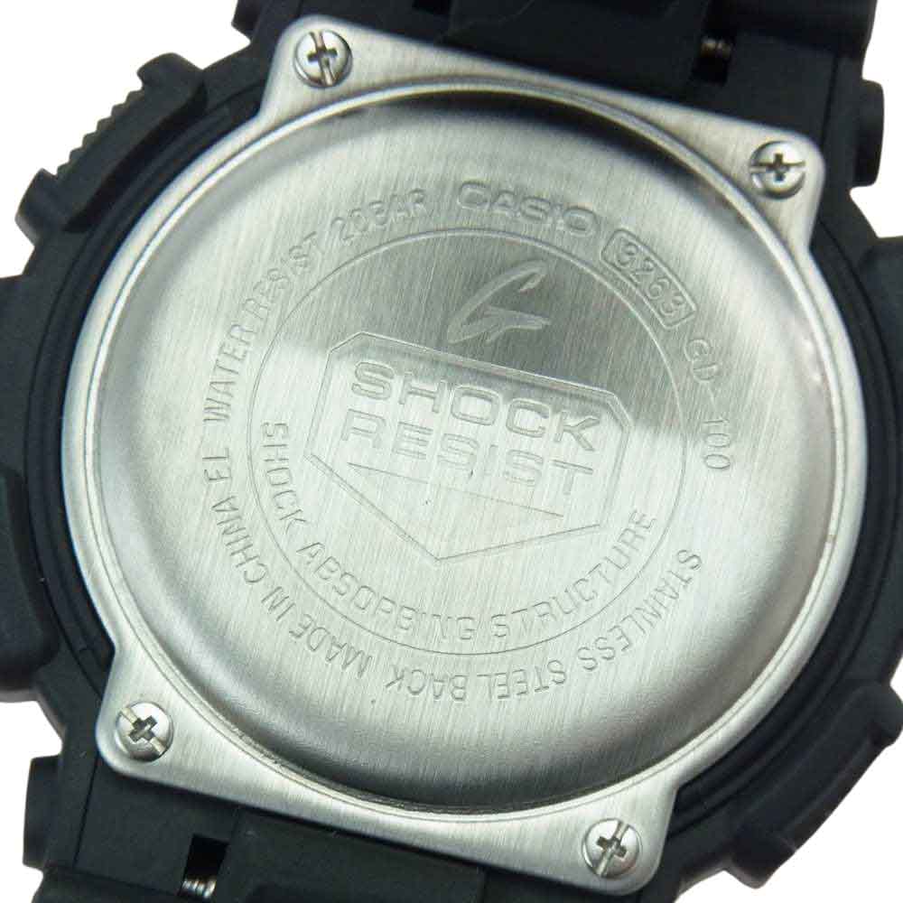 G-SHOCK ジーショック GD-100-1BJF CASIO カシオ スーパーイルミネーター ブラック系【中古】