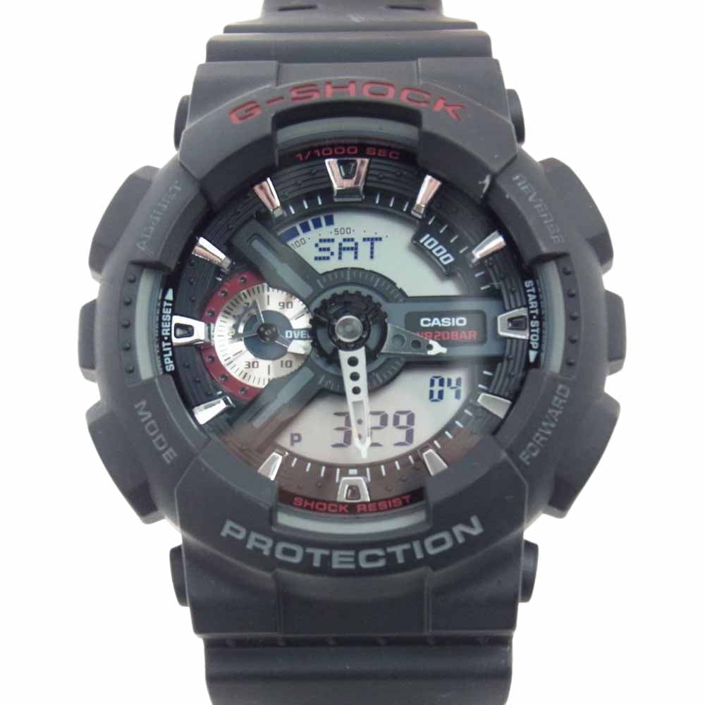 G-SHOCK ジーショック GA-110-1BJF CASIO カシオ BASIC ビッグフェイス ブラック系【中古】