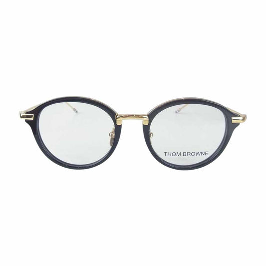 トム ブラウン TB-011-A-C01-49 メガネ 眼鏡 アイウェア ブラック系 ゴールド系 49□21-150【中古】