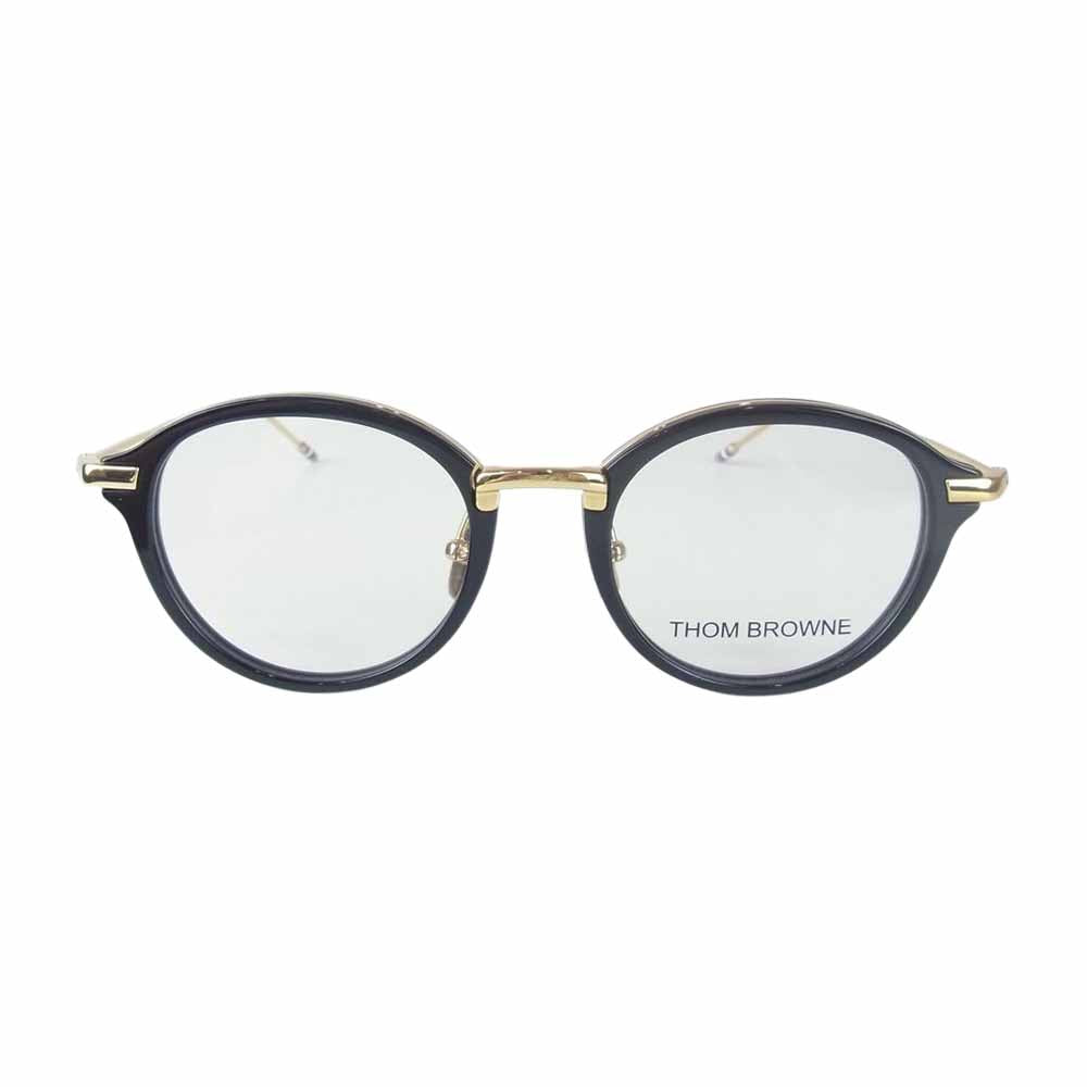 トム ブラウン TB-011-A-C01-49 メガネ 眼鏡 アイウェア ブラック系 ゴールド系 49□21-150【中古】