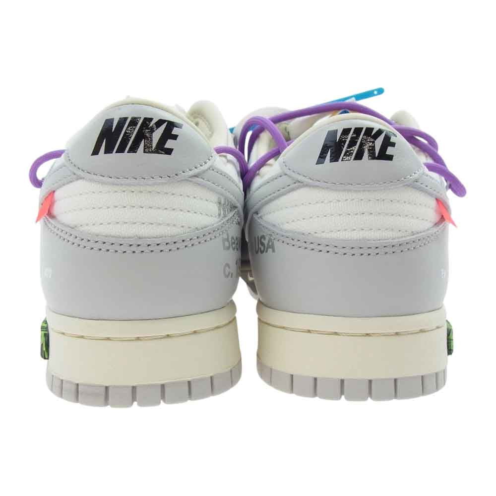 NIKE ナイキ × OFF-WHITE オフホワイト DM1602-125 DUNK LOW ダンク ロー スニーカー グレー系 ホワイト系 9.5【新古品】【未使用】【中古】
