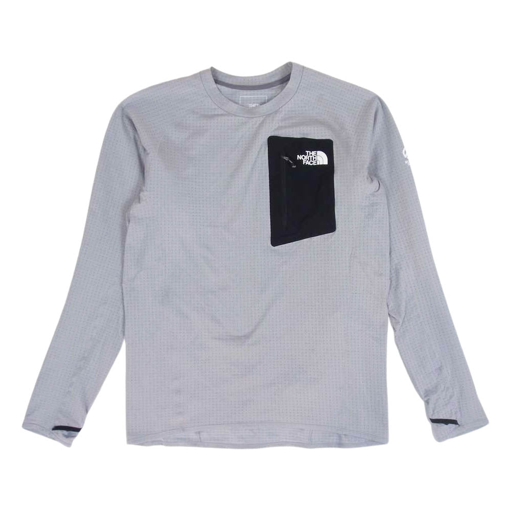 THE NORTH FACE ノースフェイス NT12123 Expedition Dry Dot Crew エクスペディションドライドットクルー ブラック  グレー系 XL【中古】