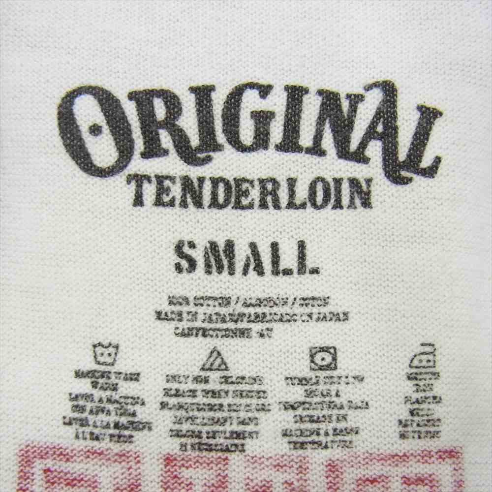 TENDERLOIN テンダーロイン RINGER TEE MD リンガー Tシャツ MAD DOG 犬 ホワイト系【中古】