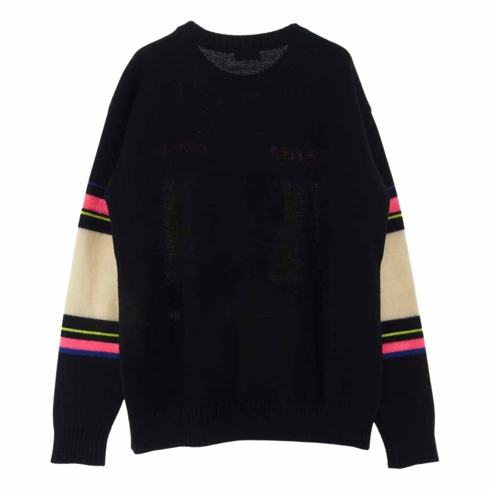 SAINT LAURENT サンローラン 国内正規品 16SS エディ期 411363 Y1MM1 ダイナソー ウール ニット マルチカラー系 XS【美品】【中古】