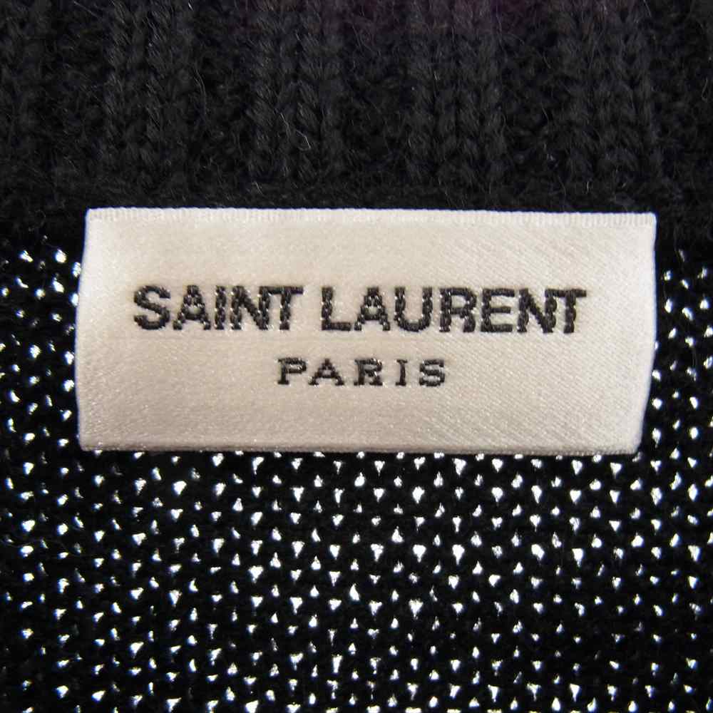 SAINT LAURENT サンローラン 国内正規品 16SS エディ期 411363 Y1MM1 ダイナソー ウール ニット マルチカラー系 XS【美品】【中古】