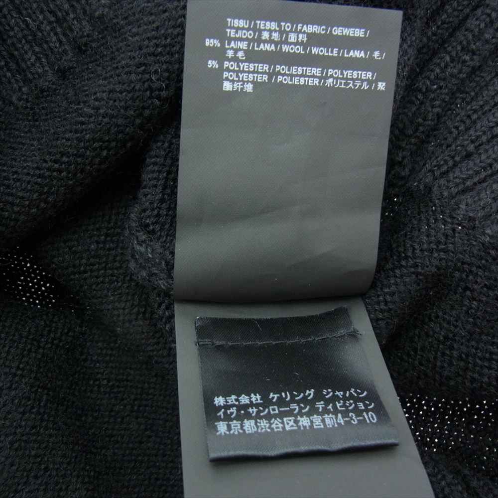 SAINT LAURENT サンローラン 国内正規品 16SS エディ期 411363 Y1MM1 ダイナソー ウール ニット マルチカラー系 XS【美品】【中古】