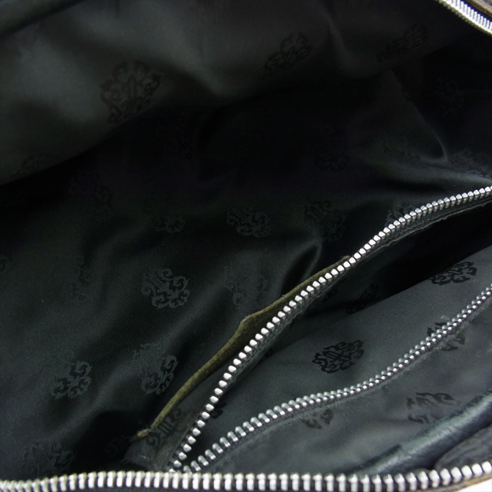 CHROME HEARTS クロムハーツ（原本無） GYM SM ジムバッグ スモール カモ 迷彩 レザー ハンドバッグ カーキ系【中古】