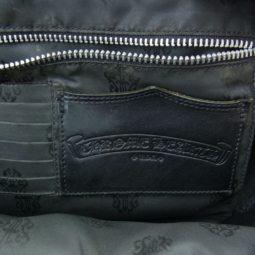 CHROME HEARTS クロムハーツ（原本無） GYM SM ジムバッグ スモール カモ 迷彩 レザー ハンドバッグ カーキ系【中古】