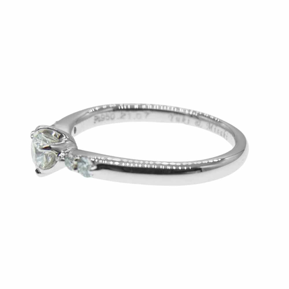 ラザール ダイヤモンド ドリルトン PT950 プラチナ ダイヤモンド リング 0.2CT 鑑定書付 8号【極上美品】【中古】