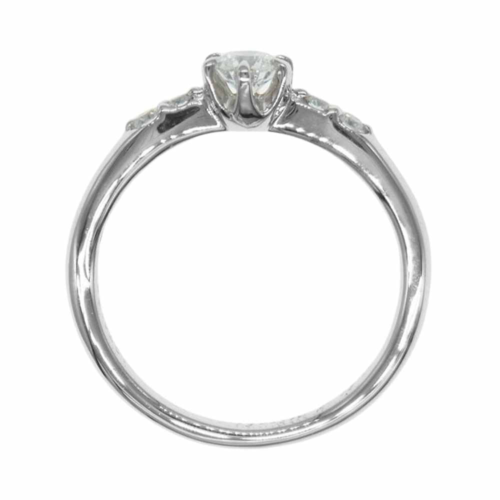 ラザール ダイヤモンド ドリルトン PT950 プラチナ ダイヤモンド リング 0.2CT 鑑定書付 8号【極上美品】【中古】