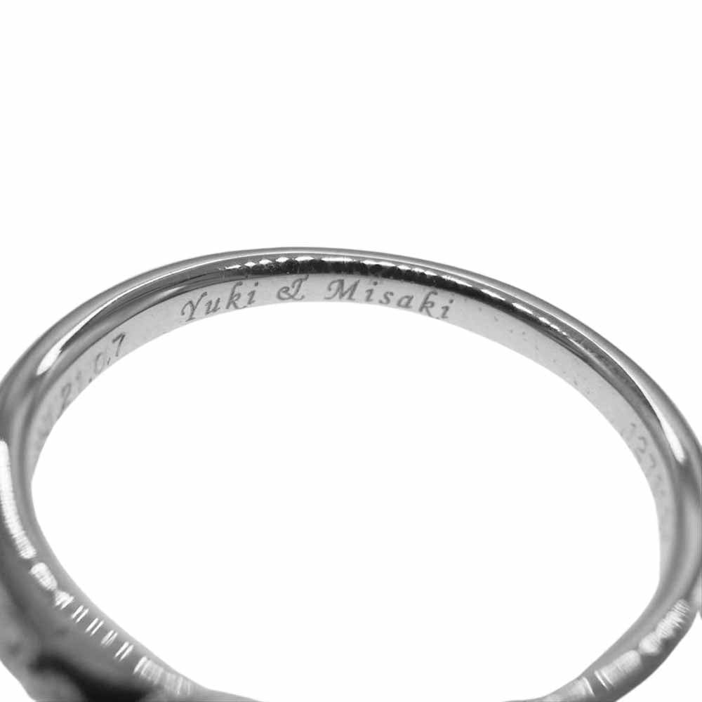 ラザール ダイヤモンド ドリルトン PT950 プラチナ ダイヤモンド リング 0.2CT 鑑定書付 8号【極上美品】【中古】