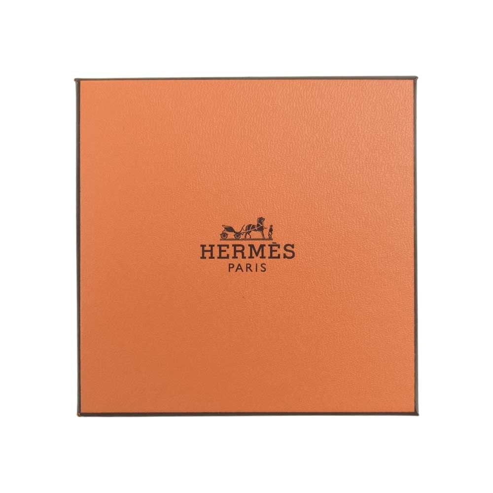 HERMES エルメス カージュドアッシュ Hキューブ ネックレス ペンダント アクセサリー ジュエリー オレンジ  シルバー系 オレンジ系【中古】