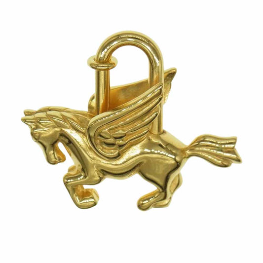 HERMES エルメス ユニセックス カデナ ペガサス ゴールド 1993年限定 馬 Le Cheva ゴールド系【中古】