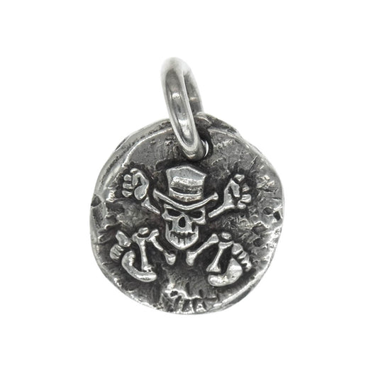 CRAZY PIG クレイジーピッグ ギャランティ付属 Coin Pendant コイン ペンダント シルバー系【中古】