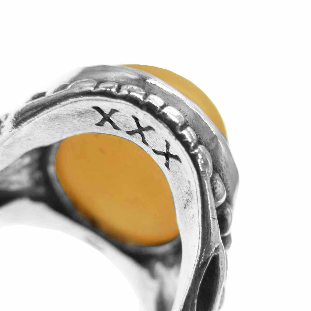 ALEX STREETER アレックスストリーター 30周年 2017年ツアー限定 特別台座 エンジェルハートリング イエロー 15号【中古】