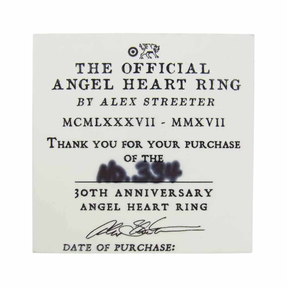 ALEX STREETER アレックスストリーター 30周年 2017年ツアー限定 特別台座 エンジェルハートリング イエロー 15号【中古】