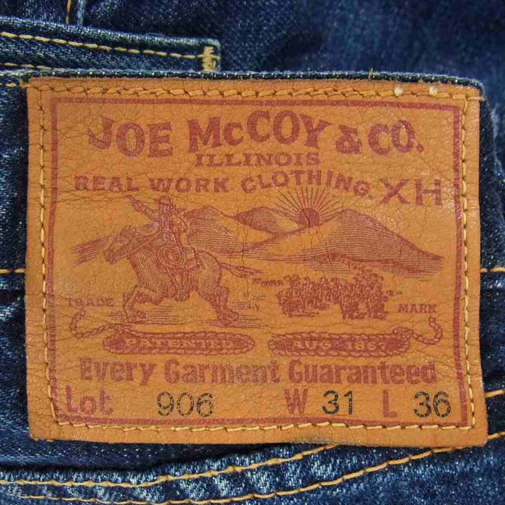 The REAL McCOY'S ザリアルマッコイズ LOT 906 LOT 906 デニム パンツ インディゴブルー系 31【中古】