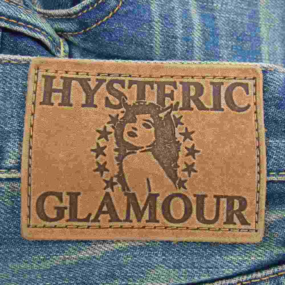 HYSTERIC GLAMOUR ヒステリックグラマー 02213AP20  vixen girl 刺繍 デニムパンツ インディゴブルー系 28【新古品】【未使用】【中古】