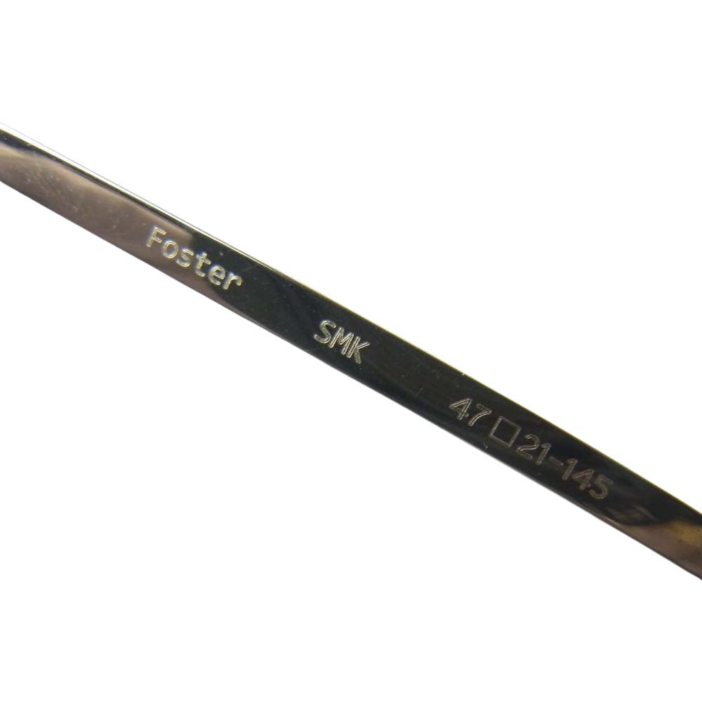 アイバン FOSTER フォスター アイウェア サングラス 眼鏡 日本製 グレー系 ゴールド系 47□21 145【美品】【中古】