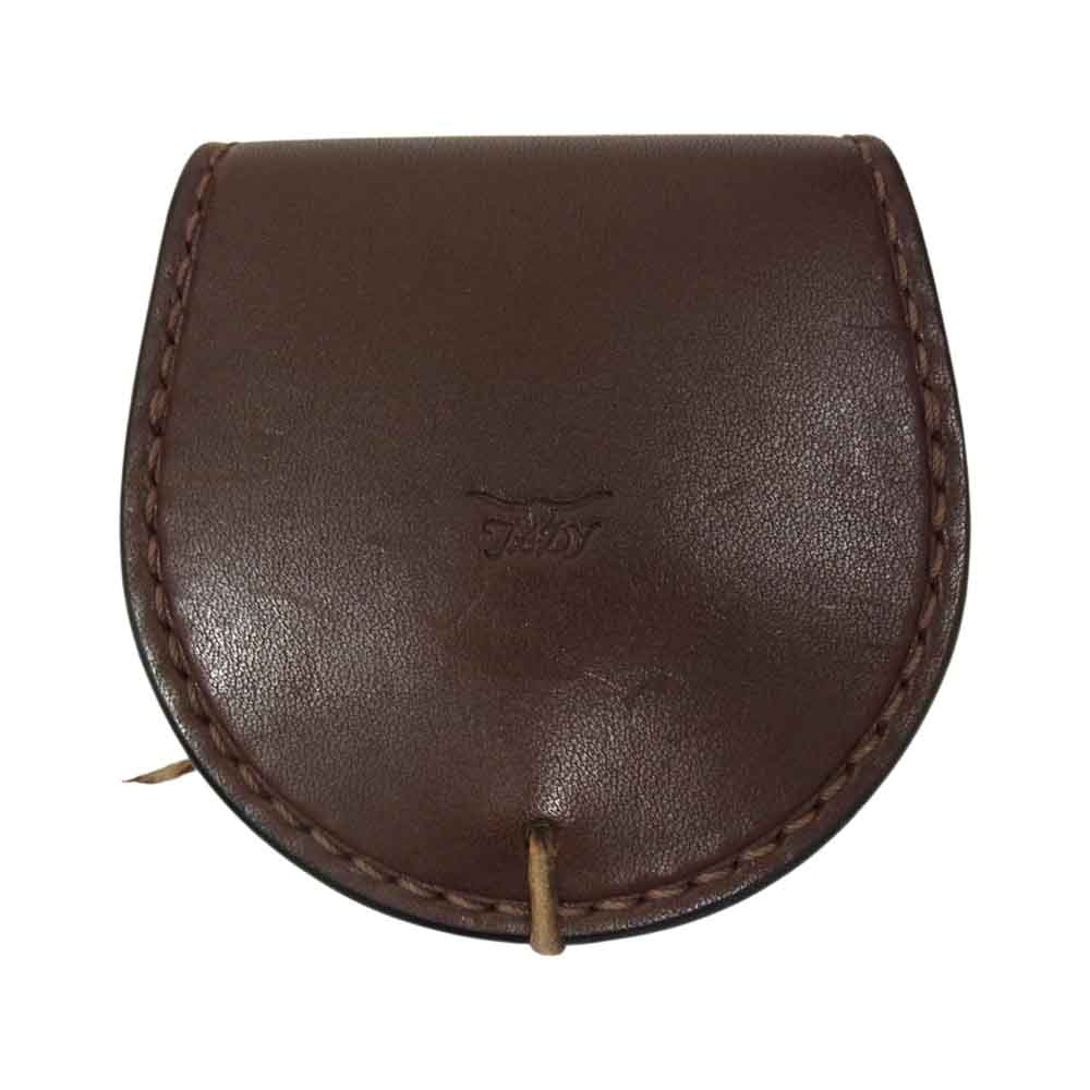 タディアンドキング 金メタル GPイーグル 小 フラワーコンチョ付き 丸型 コインケース ブラウン系【中古】