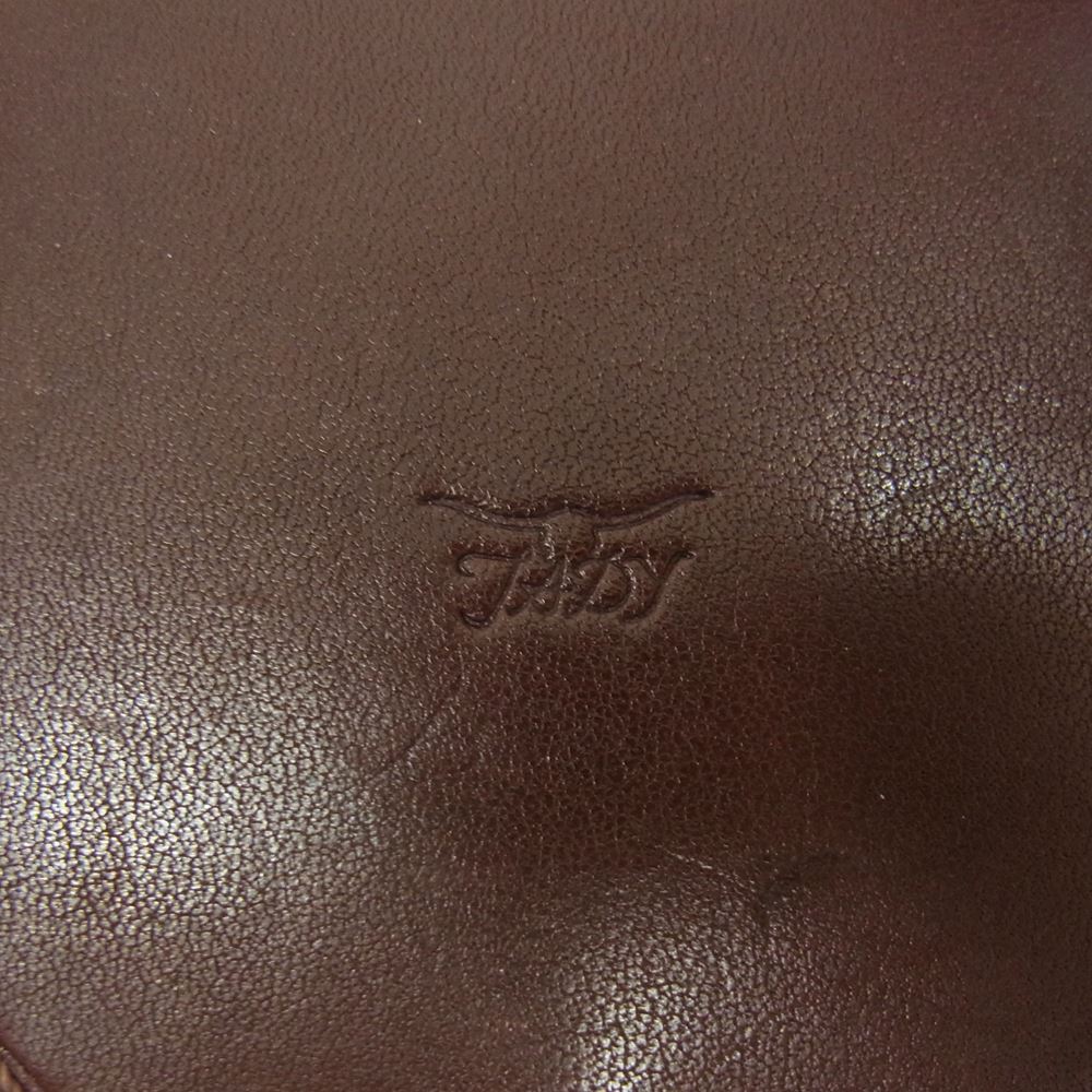 タディアンドキング 金メタル GPイーグル 小 フラワーコンチョ付き 丸型 コインケース ブラウン系【中古】