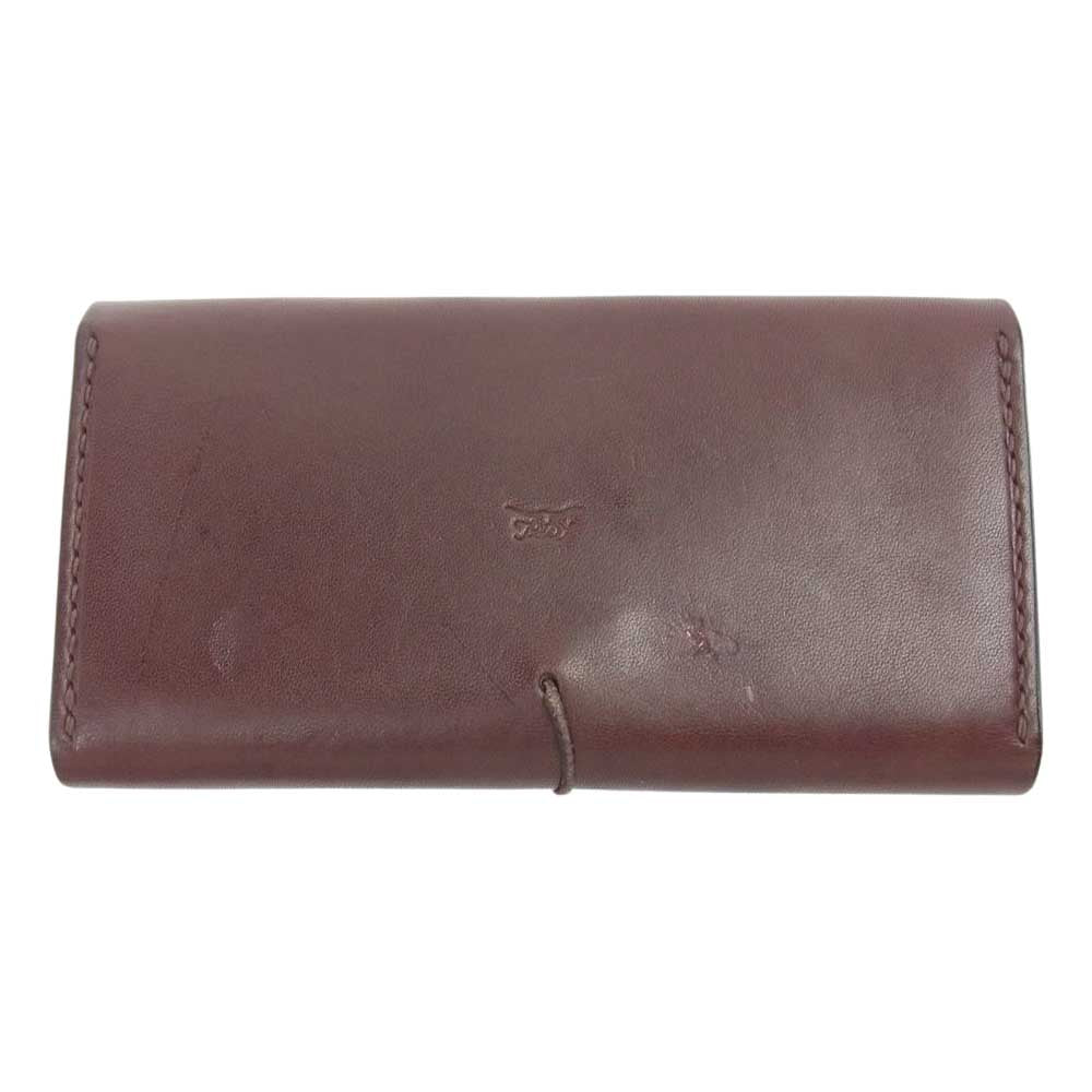 タディアンドキング 金メタル GPイーグル 大 フラワーコンチョ付き ロングウォレット 3つ折り ブラウン系【中古】