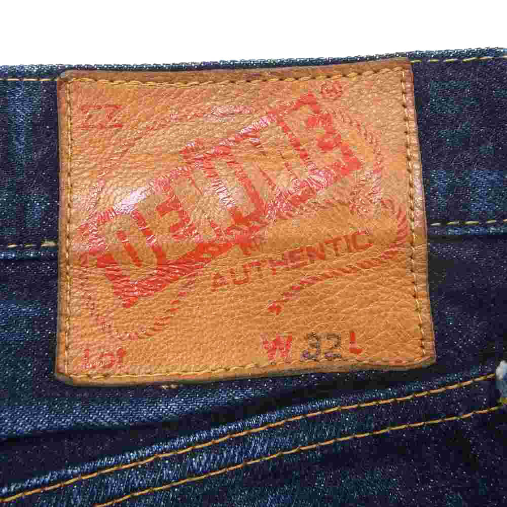 Denime ドゥニーム 50-12-0075 Slim STR XX type-OW スリム ストレート デニム パンツ インディゴブルー系 32【中古】